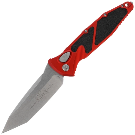 Nóż automatyczny Microtech Socom Elite Auto T/E Red Aluminum/3M, Stonewashed M390 by Tony Marfione (161A-10RD)