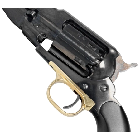 Pietta 1858 Remington New Model Army Steel Sheriff Black Grip .44 Revolver (RGASH44/BD/VB)