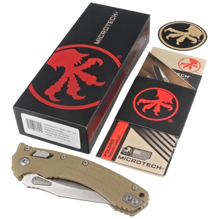 Microtech Amphibian Ram-Lok S/E 30th Anniversary Knife Fluted OD Green G10, Stonewashed M390MK by Tony Marfione (137RL-10FLGTOD30)