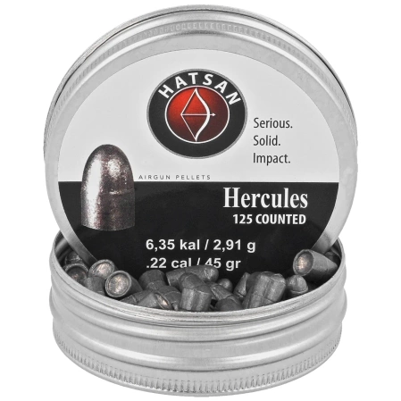 Hatsan Hercules .25/6.35mm AirGun Pellets, 125 psc 2.91g/45.0gr