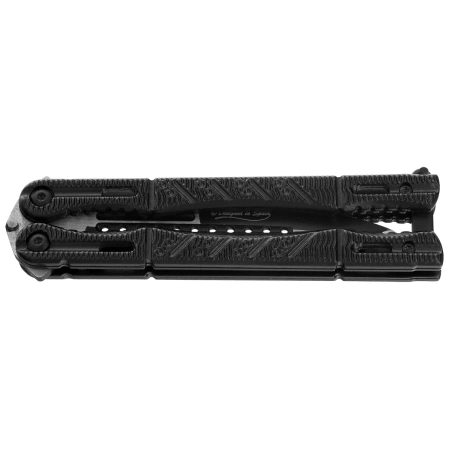Nóż składany motylek Martinez Albainox Balisong Black Aluminium, Black 3Cr13Mov (02099)