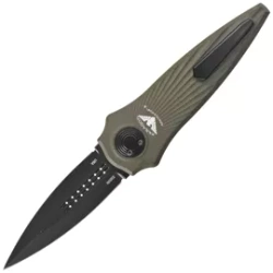 Paragon Warlock-X Tapered StarBurst OD Green Aluminum, Cerakote Black CPM S35VN (WLOCX-TSB-OD-DO-CB)