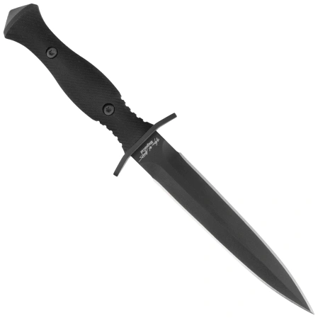 Spartan Blades Harsey Dagger Knife Black Canvas Micarta, Black PVD MagnaCut by William W. Harsey (SB49BKBKKYBK)