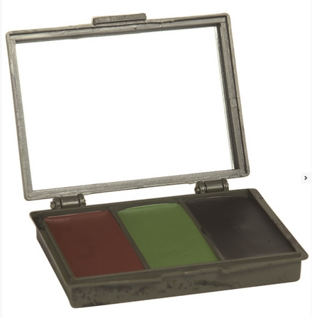 Mil-Tec 3-in-1 Camouflage Paint with Mirror, Woodland (16351000).