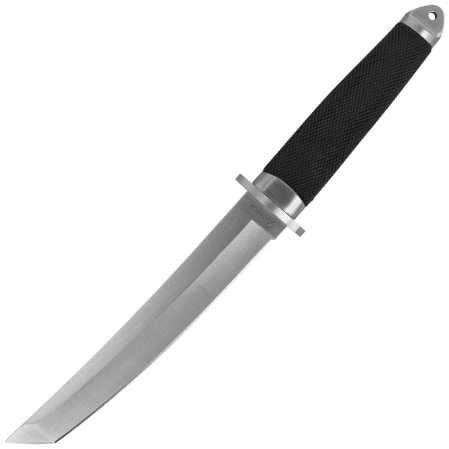 Martinez Albainox Japanese Tanto Knife Black Rubber, Satin 3Cr13MoV (31618)