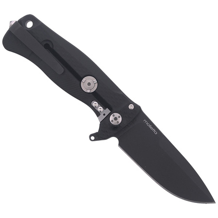 Nóż składany LionSteel SR22A Black Aluminum, Black Sleipner by Molletta (SR22A BB)