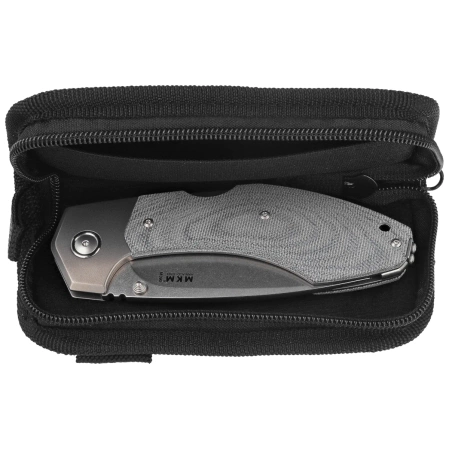 MKM Hero Knife Denim Canvas Micarta, Stonewashed M390 by Tommaso Rumici (MK HR-DCT)