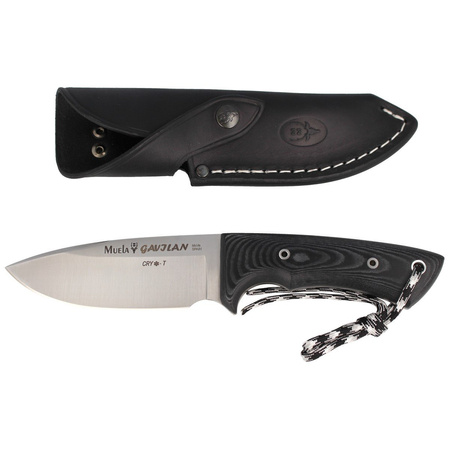 Muela Knife Full Tang Black Canvas Micarta, Satin 1.4116 CRYO-T (GAVILAN M)