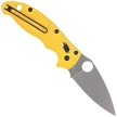 Spyderco Manix 2 Lightweight Salt Knife Yellow FRN, Satin MagnaCut by Eric Glesser (C101PYL2)