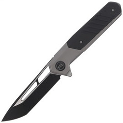 WE Knife Arsenal Gray Titanium/Black G-10, Black Stonewashed, Satin (WE20073-3)