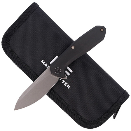 Nóż składany WE Knife Mote Black Titanium, Gray Stonewashed CPM S35VN by Ostap Hel (2005C)