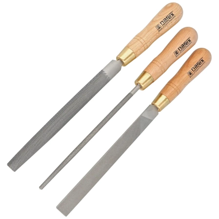 Zestaw pilników do metalu Mikov Narex Profi 3 szt. 200 mm (854302)