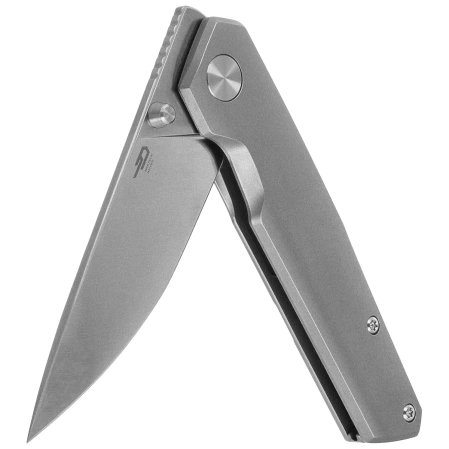 Nóż składany Bestech VK-Kuze Grey Titanium, Satin MagnaCut by Vulpex Knives (BT2504A)
