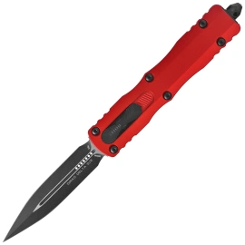 Microtech Dirac Delta D/E OTF Knife Red Aluminum, Black M390 by Tony Marfione (227-1RD)