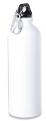 Butelka Barbaric Sports z karabińczykiem Aluminium 800 ml - White Matte (40071)