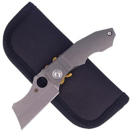 Nóż składany Spyderco Stovepipe Titanium CPM 20CV Plain (C260TIP)