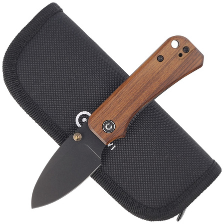 Civivi Baby Banter Cuibourtia Wood, Black Stonewashed Nitro-V by Ben Petersen (C19068SB-2)