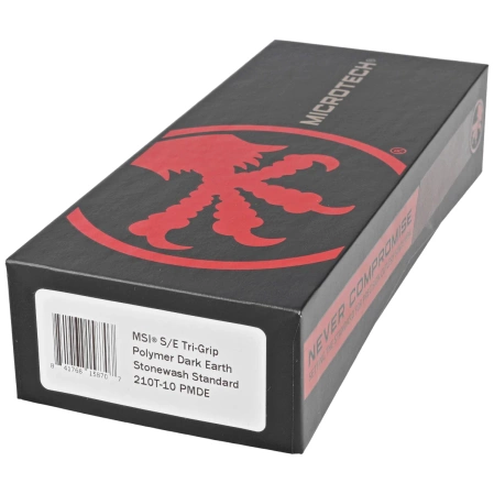 Nóż składany Microtech MSI S/E Dark Earth Tri-Grip Polymer, Stonewashed M390MK by Tony Marfione (210T-10PMDE)