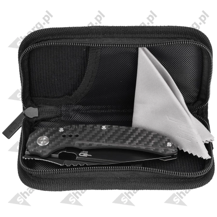 Bestech Exploit Black Titanium/CF, Black Stonewashed CPM S35VN by Todd Knife and Tool (BT2005G)