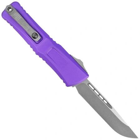 Nóż automatyczny OTF Microtech Combat Troodon Gen III S/E Purple Aluminium, Apocalyptic M390MK by Tony Marfione (1143-10APPU)