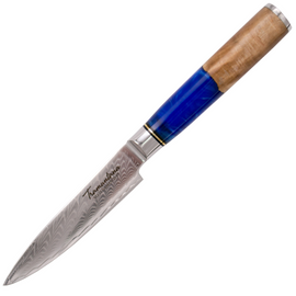 Nóż Kuchenny Tramuntana Decor Habitat Utility Stabilized Wood/Epoxy, VG10 Damascus (TK-CD05)