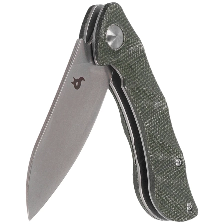 BlackFox Dripper Knife OD green Canvas Micarta, Stonewashed VG-10 (BF-771 MOD)