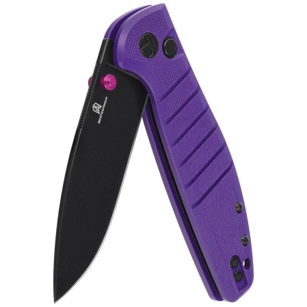 Nóż składany Bestechman Goodboy Jr. Purple G10, Black PVD D2 by Keanu Alfaro (BMK10G)