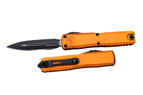 Nóż automatyczny OTF Microtech Ultratech Gen IV D/E Orange Aluminium, Black M390MK by Tony Marfione (11224-1OR)