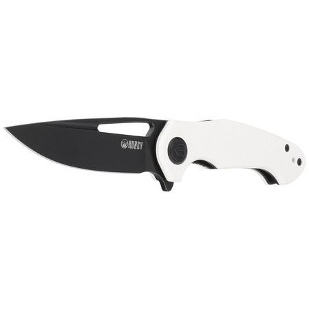 Kubey Dugu Ivory G10, Black Stonewashed 14C28N knife (KU210G)