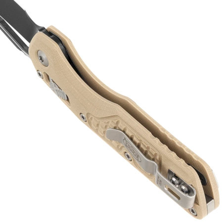 Microtech MSI S/E Tan Frag G10, Black M390MK by Tony Marfione (210-1FRGTTA)