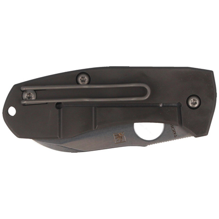 Spyderco Techno 2 Knife Gray Titanium, Stonewashed CTS XHP by Marcin Slysz (C158TIP2)