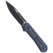 Nóż składany WE Knife Double Helix Blue Titanium, Black Stonewash CPM S35VN (815C)