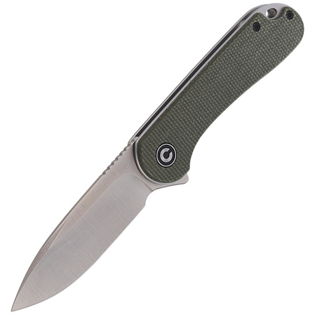 Nóż składany CIVIVI Elementum Flipper Dark Green Micarta, Satin Finish (C907T)