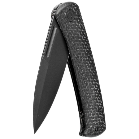 Nóż składany Civivi Caetus Black Burlap Micarta, Black Stonewashed 14C28N (C21025C-2)