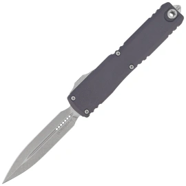 Microtech Ultratech Gen IV D/E OTF Knife Graphite Aluminum, Apocalyptic M390MK by Tony Marfione (11224-10APGP)