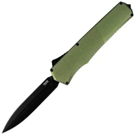 Nóż automatyczny OTF Tekto A5 Spry D/E OD Green Aluminium, Black CPM S35VN