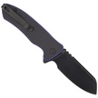 Kubey Creon Knife Black/Blue G10, Blackwashed AUS-10 (KU336D)