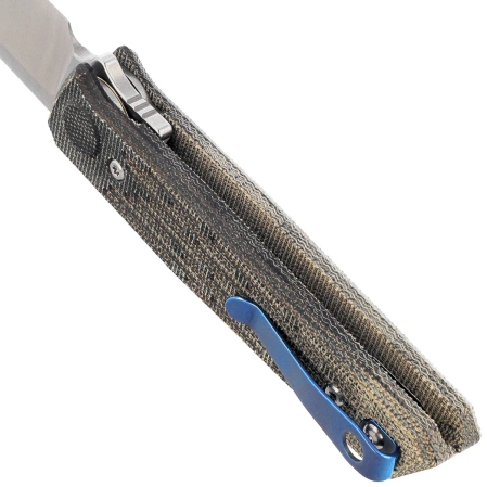 Reate PL-6 Knife Green / Black Micarta, Satin Nitro-V (PL-6 GRBKM SAT)