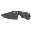 Spyderco Subway Bowie Black FRN, Black Plain LC200N by Fred Perrin Knife (FB48PBBK)
