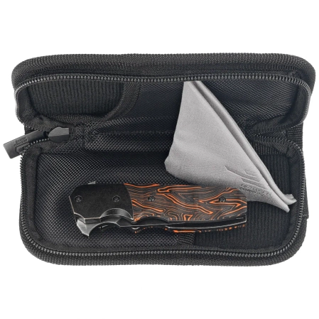 Bestech Freefall Black Titanium/Black-Orange G10 Knife, Black Stonewashed/Satin CPM S35VN by Jason Clark (BT2007B)