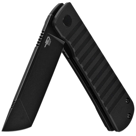 Bestech Titan Knife Black G10, Black Stonewashed D2 by Keanu Alfaro (BG49A-5)