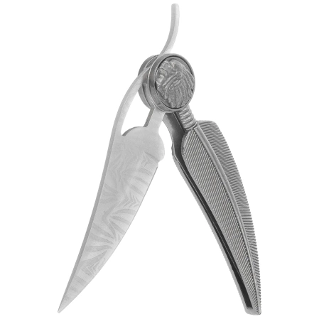 Nóż składany Martinez Albainox Apache Feather Gray Zamak, Laser Ornated 3Cr13Mov (10581)