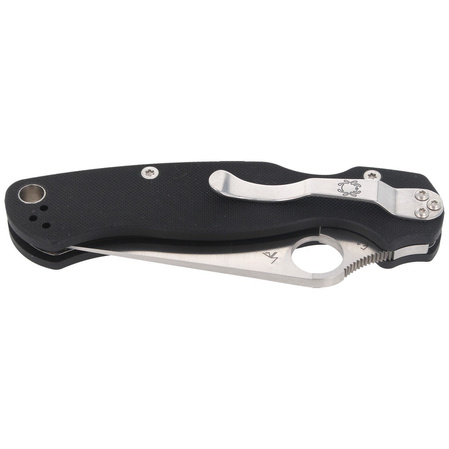 Spyderco Para Military 2 G-10 Black PlainEdge Knife (C81GP2)