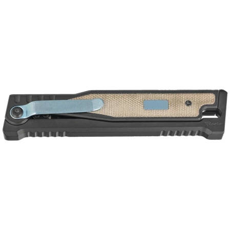 Reate EXO 2.0 D/P Black PVD Titanium / Green Micarta, Black PVD Elmax (EXO BLK.PVD.DP.GRM)