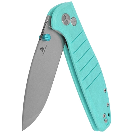 Nóż składany Bestechman Goodboy Tiffany Blue G10, Satin / Stonewashed D2 by Keanu Alfaro (BMK04B)