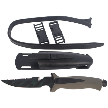 MAC Coltellerie AQUATYS Camu Green diving knife (MC AQT12-4.V)