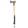 Adler Long Splitter Axe Red/Black Hickory Wood, C45 Carbon Steel (130.0H200A011)