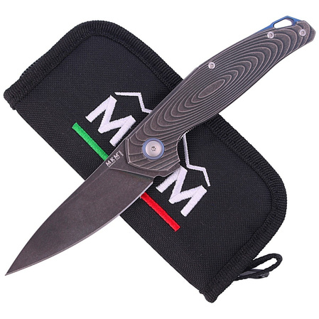 Nóż składany MKM Goccia Dark Stonewashed Titanium, Dark Stonewashed M390 by Jens Ansø (MKGC-TDSW)