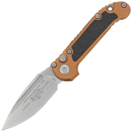 Microtech LUDT Gen III S/E Knife Tan Aluminum, Stonewashed M390MK by Tony Marfione (1135-10TA)