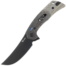 Nóż składany Reate PL-7 Green / Black Micarta, Black PVD Nitro-V (PL-7 GRBKM PVD)